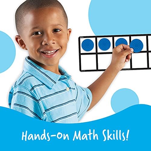 Learning Resources Giant Magnetic Ten Frame Set - Math Manipulatives, Teacher Supplies, Back to School, Ages 5+