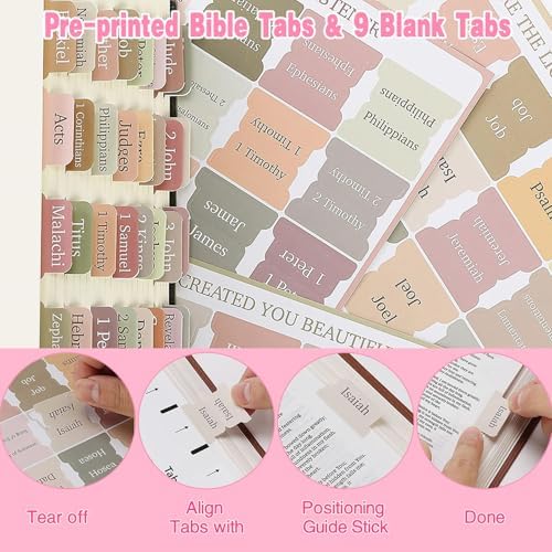 HRFGWDD 78-Piece Bible Study Supplies, Bible Journaling Kit for Women