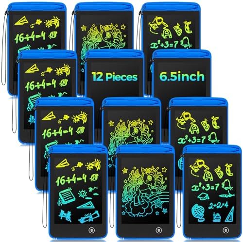 Zhehao 12 Pcs LCD Writing Tablet for Kid 6.5'' Doodle Board Drawing Tablet
