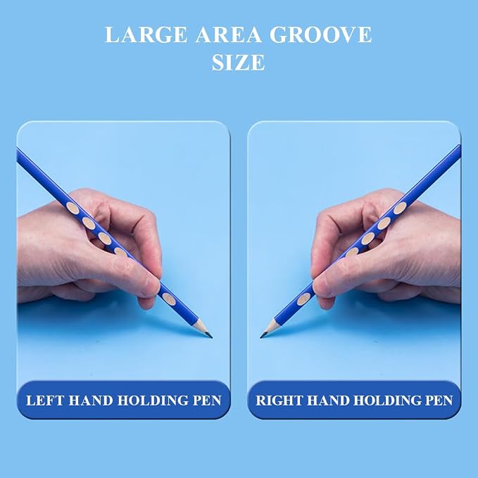 M&G 30pcs Triangular Pencils, 2B Pencils with Grip Correction, Wooden Graphite Pencils with Colored Barrels, Pre-Sharpened Break-Resistant, Suitable for Writing, Drawing, and Sketching