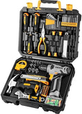 DEKOPRO Tool Set：Tool Kit with 8V Cordless Drill,Tool Box with Drill,Hand Drill Set for Men & Women,Home Tool Kits for House Repair,Handyman,DIY 126 Piece