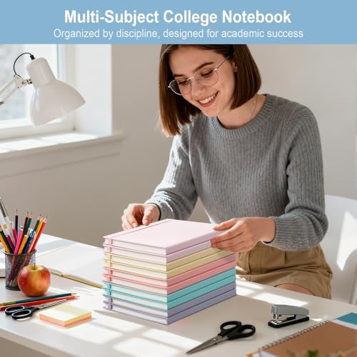ViVin 24 Pack A5 Hardcover Lined Notebook,192 pg College Ruled 5.5x8.3