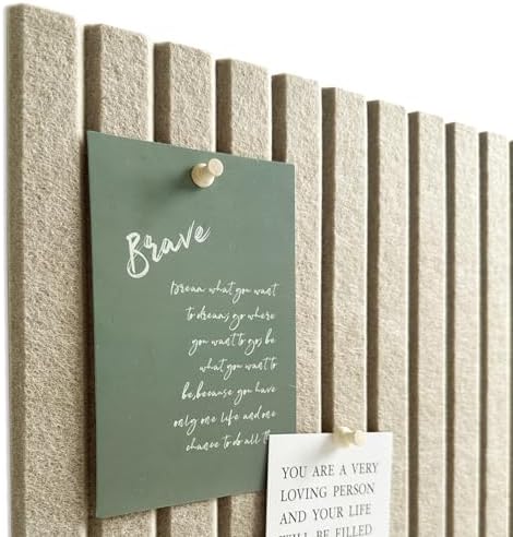 Large Felt Bulletin Board 48" x 24", Tan