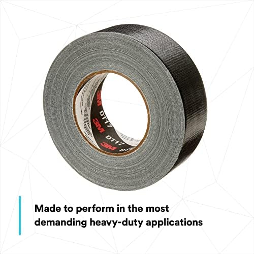 3M Super Duty Duct Tape DT17, Black, 48 mm x 32 m, 17 mil, 1 Roll