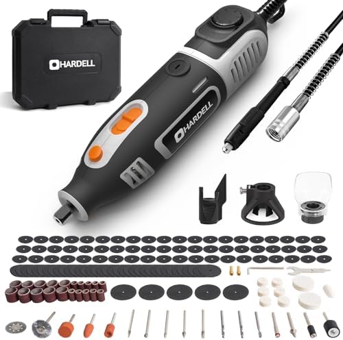 200W Corded Rotary Tool Kit Flex Shaft 6 Speed 40000RPM 153 Accessories