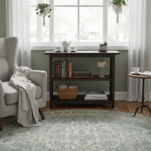 Alaterre Mission Bookcase with Adjustable Shelf, Espresso, 31”W x 24”H