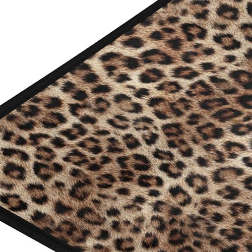 Sexy Leopard Print Kitchen Rug Floor Comfort Mats Bath Rugs Entryway Welcome Non Slip Area Rug for Bedroom Living Room Doormats Home Decor 39" X 20"
