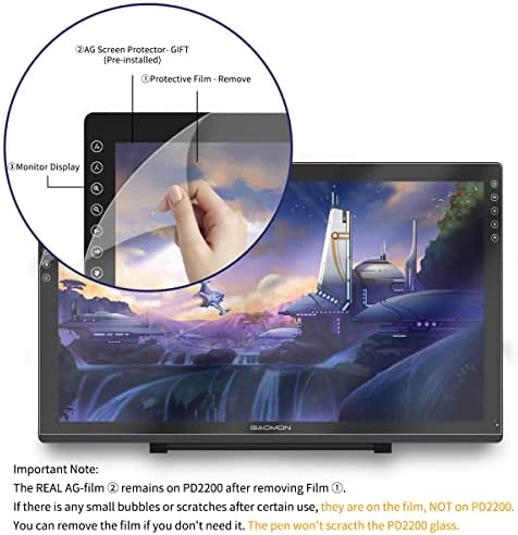 GAOMON PD2200 Drawing Tablet with Screen, 21.5", Full-Laminated, 130% sRGB