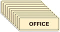 Signs ByLITA Standard Office Sign - Professional Business Signage - Easy to Install (Ivory/Dark Brown) - Medium 10 Pack