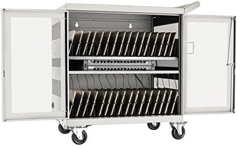 Tripp Lite 32-Port USB Charging Cart Storage Station for Android & Tablet, White (CSC32USBW)