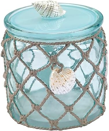 Avanti Linens - Covered Jar, Bathroom Countertop Storage & Organizer