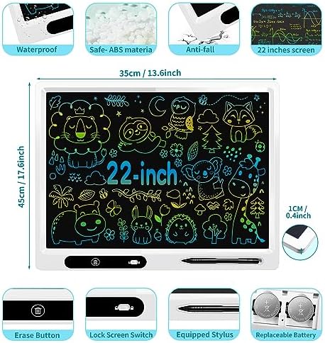 22 Inch LCD Writing Tablet for Kids & Adults, Large Drawing Board