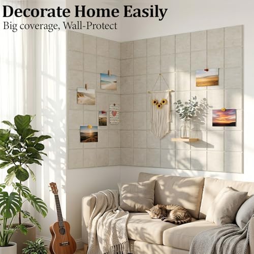 Large Felt Bulletin Board for Walls: 6-Pack Black Cork Board Alternative 11.8x11.8 Inch Peel and Stick Pin Board Wall Decor for Home Organization, Office Memo Board, Self-Adhesive Wall Tiles