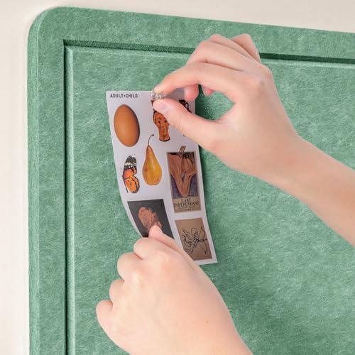 Felt Bulletin Board 24x18 inches, Decorative Pin Board for Home & Office