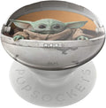 PopSockets Adhesive Phone Grip, Holder- Baby Yoda Pod | Secure Comfortable Hold, Anti-Drop, Kickstand, Star Wars, Grogu, Electronic Accessories, For iPad/Kindle/iPhone/Android