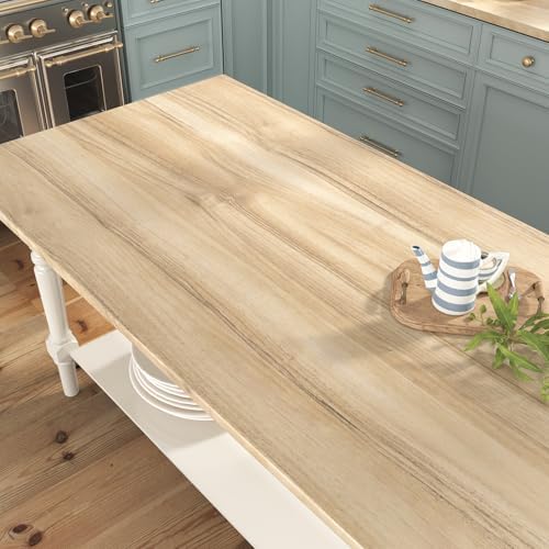 WESTICK Light Wood Grain Contact Paper Peel and Stick Countertop Waterproof