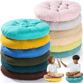 Fumete 12 Pcs Round Floor Pillows Cushions Seating 16 x 16 Inches Floor Round Cushions for Kids Toddlers Flexible Reading Chair Pillows for Classroom Home School Playing Supplies(Vivid Color)