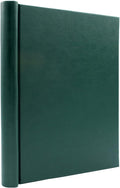 Faux Leather Springback Thesis Binder - Green, 2" Spine, by Bindertek | 250 Sheet Capacity, High-Tension Spring Clamp Style, Perfect for Thesis Work, Legal Documents, Menus, Portfolios, Photography