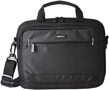 Amazon Basics Laptop Carrying Case with Adjustable Shoulder Strap, 11.6 in, Black, 10-Pack