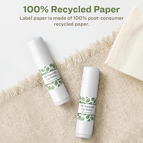 Avery® EcoFriendly Matte White Recycled Square Labels, 3/4" x 3/4", Print-to-The-Edge, Matte White Labels, Permanent Adhesive, Laser/Inkjet Printable, 8,000 Total