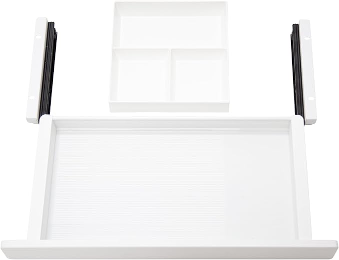 Under Desk Storage Drawer, 15.5Inch Shallow Under Desk Drawer Organizer