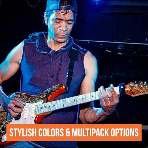 Gruv Gear Fret Wrap & Guitar Mute Keisal Edition, Fretwrap for Acoustic, Electric & Bass | String Dampener Recording, Tapping & Practice Accessory (1 Pack, Large Black, Fits 6 String Bass, 8 String