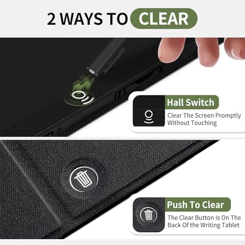 LCD Writing Tablet for Adults: 9.5 inch with PU Leather Case