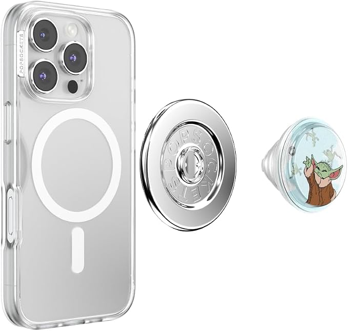 PopSockets Phone Grip for MagSafe, Magnetic Holder- Squishy Snack | Removable, For Kindle / Android / iPhone, With Magnet, Disney, Mickey Mouse, Minnie, Tidepool, Liquid, Glitter