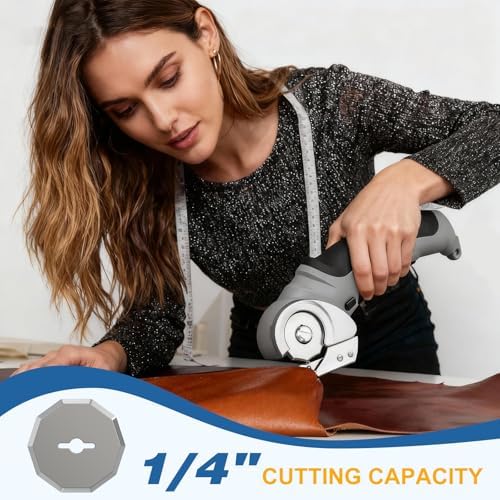 VLOXO Cordless Electric Scissors 4.2V Cardboard Cutter with Safety Lock