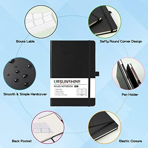 Ruled Notebook/Journal - Classic Lined Journal/Notebook, 5.3" x 8.26"