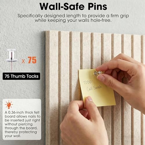 Large Cork Board for Walls 59" x 36",15 Pack 12"X12"Felt Bulletin Board Tiles with 120 Adhesive Tabs,Cork Board Alternative for Office Decor, Push Pin Board Wall Organizer-Oatmeal