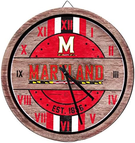 FOCO NCAA Wooden Barrel Wall Clock