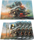 Placemats Set of 4 Washable Linen Place Mats Cloth Table Mats 12x18 Inch