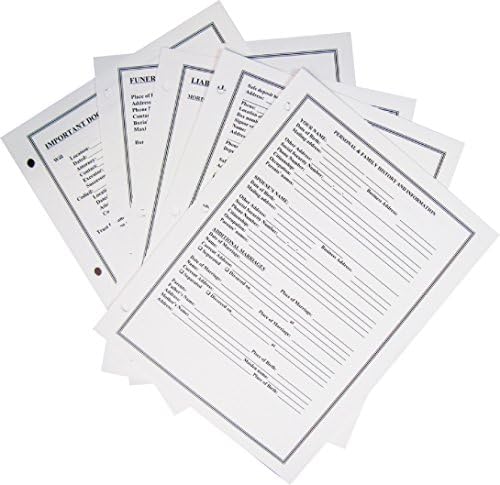 Red 1.5" Estate Planning Portfolio, Binder, 18 Position tabs and fillable Personal Data Sheets