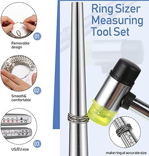 Chumia Jewelry Tools Set, Saw Frame 144 Blades Third Hand Ring Mandrel