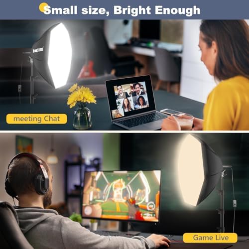 Torjim Softbox Photography Lighting Kit | 20" X 20" & 85W LED Studio Lights