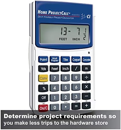 Calculated Industries Construction Master Pro Advanced Construction Math Feet-inch-Fraction Calculator Bundle for Contractors, Estimators, Builders, Framers, Remodelers, Renovators and Carpenters | Home ProjectCalc Do-It-Yourselfers Feet-Inch-Fraction ...