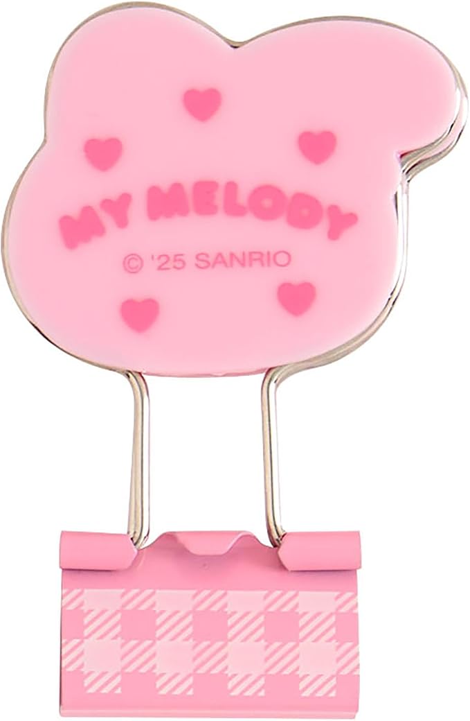 Sanrio 615374 My Melody Double Clip, ABS Steel, Set of 3