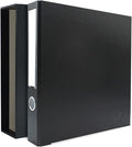 3-Ring Premium Binder & Slip Case - Black, by Bindertek | 2" Spine Width, 325 Sheet Capacity, 1.25" D-Rings, Linen-Textured Covers, Steel Reinforced Edges