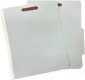 Amazon Basics Sturdy Pressboard Classification File Folders with Fasteners, Dividers, 2" Expansion for Documents Organization, 11.97 x 10.55 inch, Green, 10-Pack