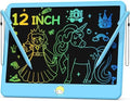 Hockvill LCD Writing Tablet for Kids 12 Inch, Toys for Boys Girls Drawing Pad for 3 4 5 6 7 Year Old Kids Toys, Toddler Erasable Doodle Board Travel Essentials, Christmas Birthday Gift for Kids - Blue