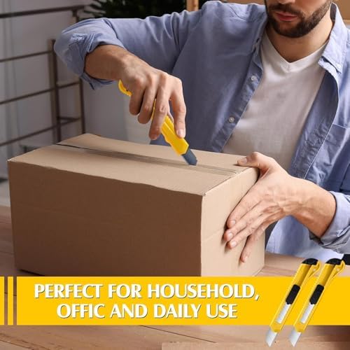 200 Pcs Box Cutter Retractable 18mm Blade for Office Craft Home
