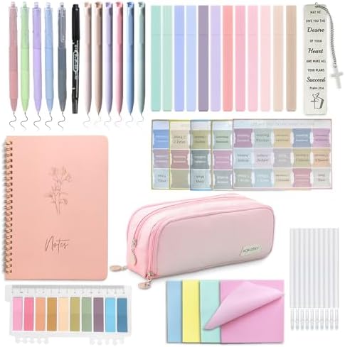 SHINYHARBOR 47PCs Bible Journaling Kit for Women Teen Girl