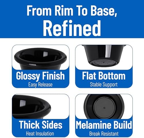 Carlisle FoodService Products 4312203 Black 2 Oz. Smooth Ramekin (Case of 48)