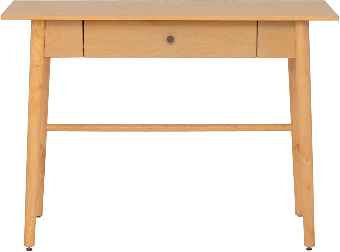 Linon Melissa Natural Wooden One Drawer Writing Desk