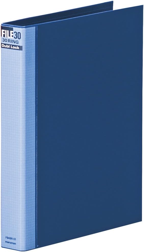 Maruman F949R-02 Loose Leaf Binder, A4, Dublock, 30 Holes, Blue