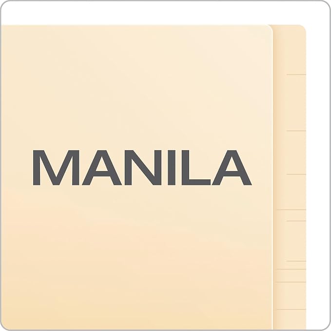 Pendaflex Manila End-Tab Fastener Folders, Letter Size, 2 Fasteners, Manila, Straight Cut, 50/BX (H10U13)