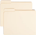 Smead File Folder, Reinforced 1/3-Cut Tab, Left Position, Letter Size, Manila, 100 per Box (10335)