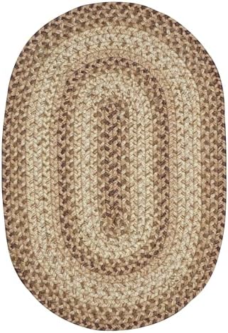 Homespice Cookie Dough Jute Braided Placemats, Oval 13x19 Set of 6