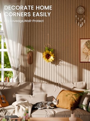 Bumusty 36"x 24" Large Felt Bulletin Board Tiles,Taupe